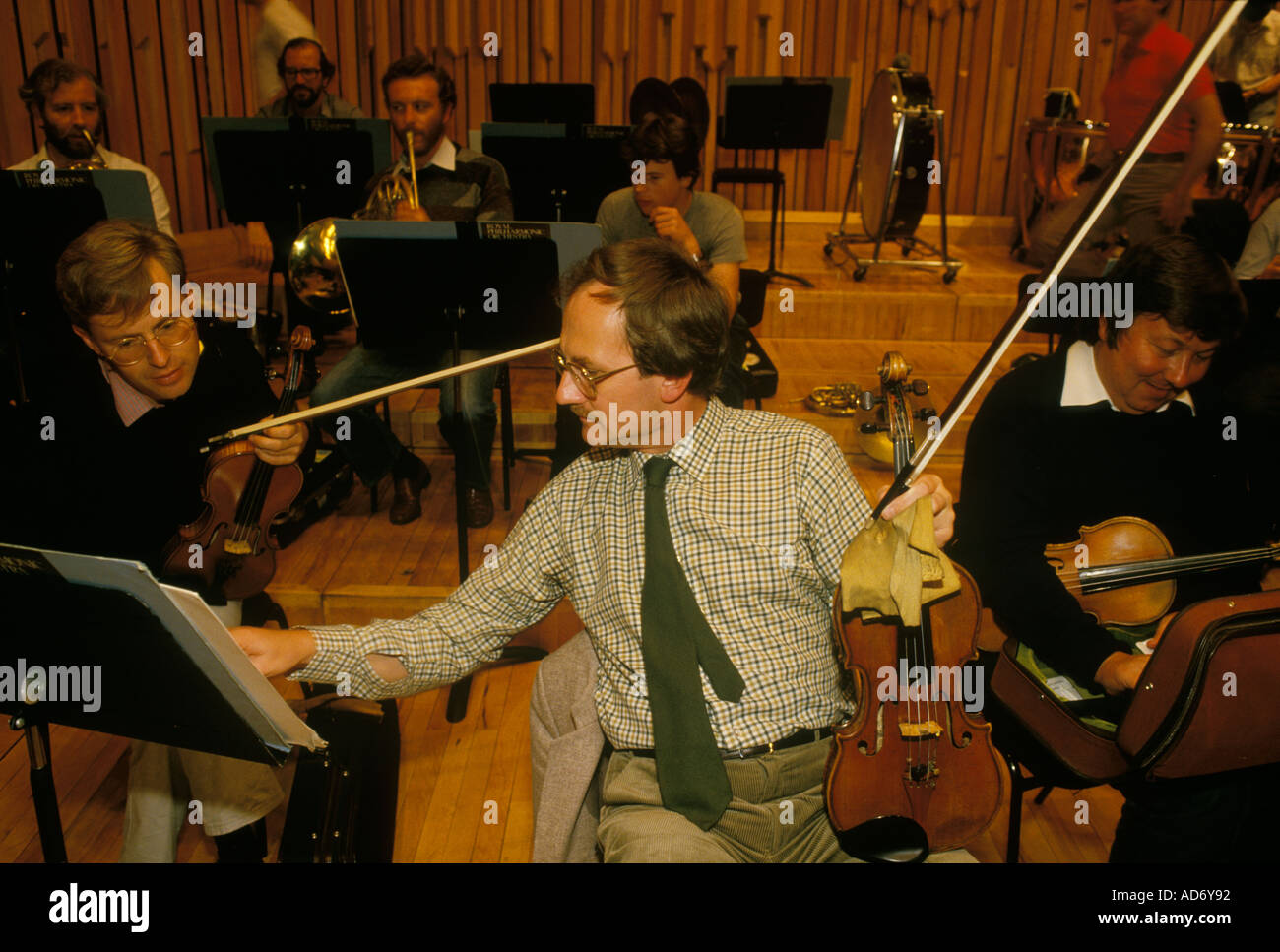 Royal Philharmonic Orchestra London Probt Barbican London 1990er HOMER SYKES Stockfoto
