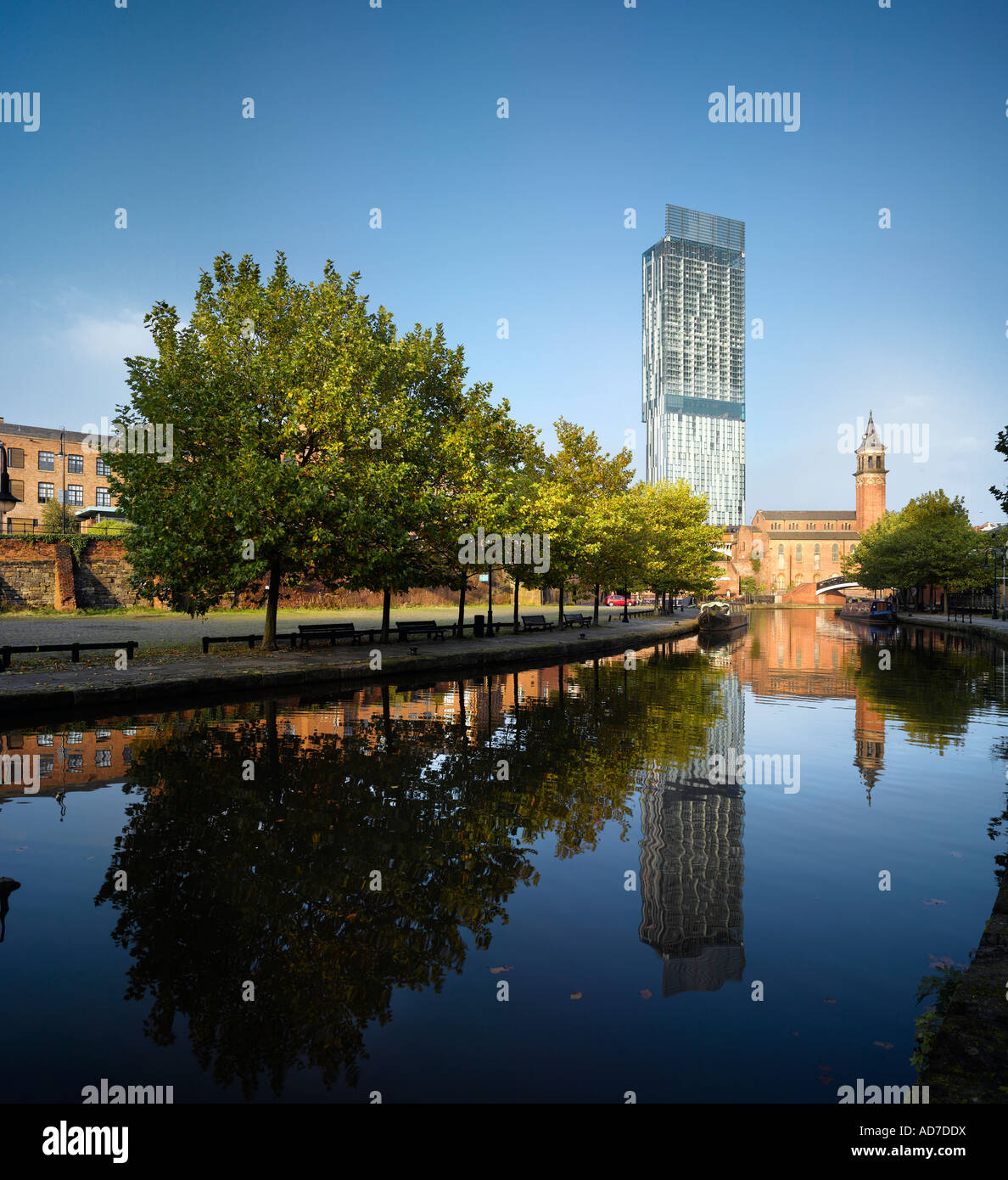 Hilton Tower, 303 Deansgate Manchester. Architekt: Ian Simpson Architects Stockfoto