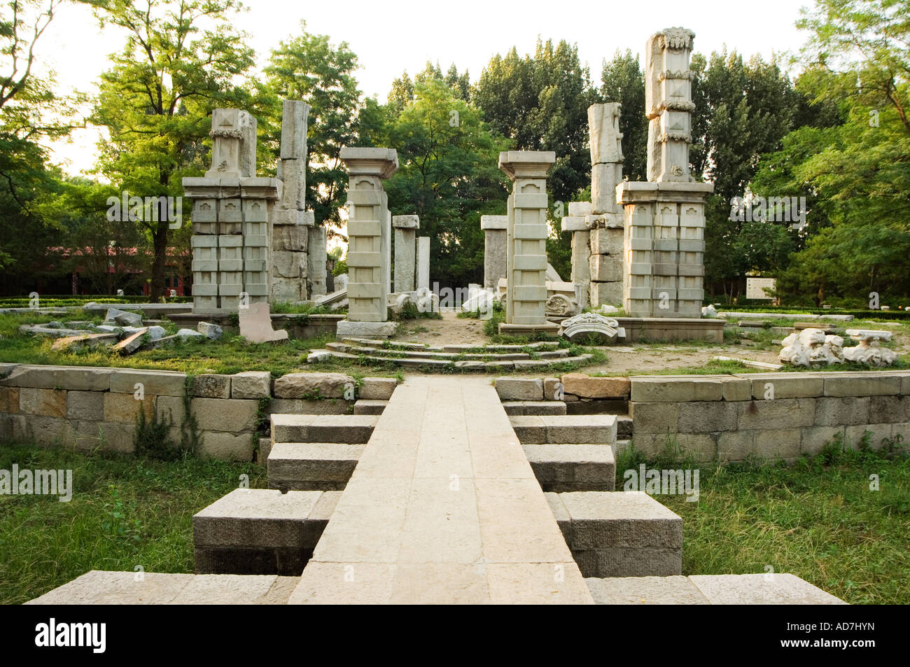 Europäischen Palastruine Yuanmingyuan der alte Sommerpalast Peking China Stockfoto