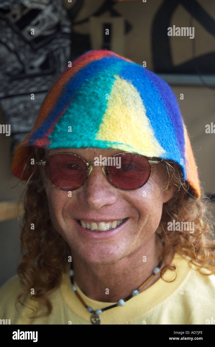 Drummer bei Musik Festival Queensland Australien DCSA 5014 Stockfoto