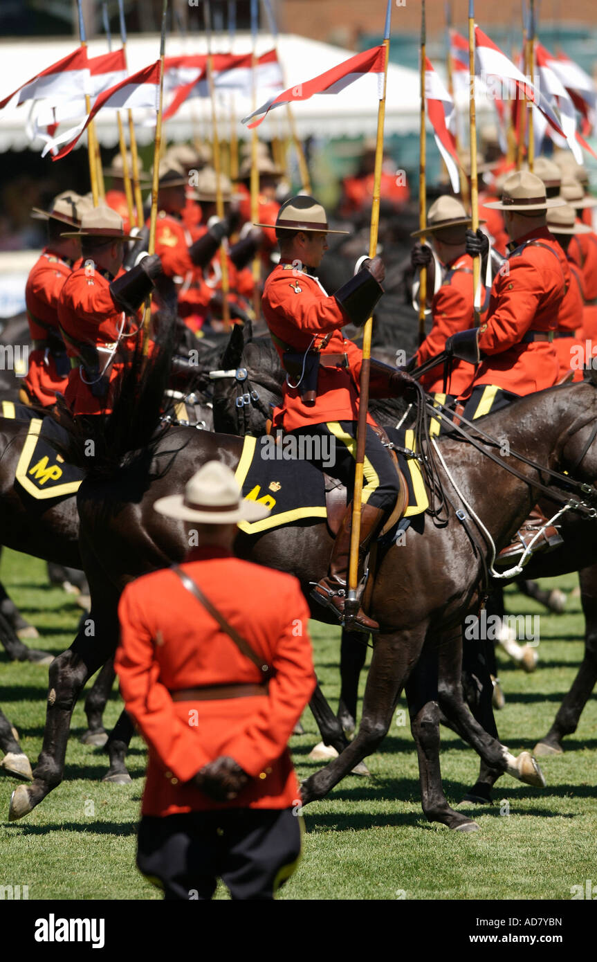 Königliche kanadische berittene Polizei RCMP Musical Ride Stockfoto