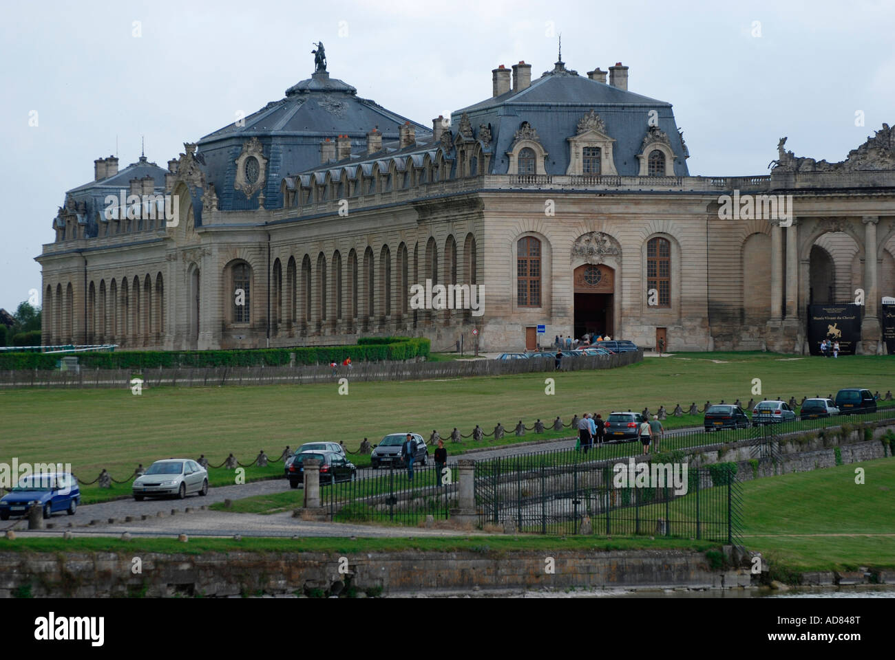 Lebendes Pferd Museum (Musée Vivant du Cheval) - Chantilly Schloss nördlich von Paris, Frankreich. Stockfoto