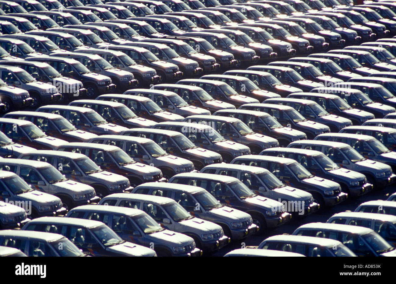 Autos für den Export Fiat Werk Brasilien Automobilindustrie Massenproduktion Stockfoto