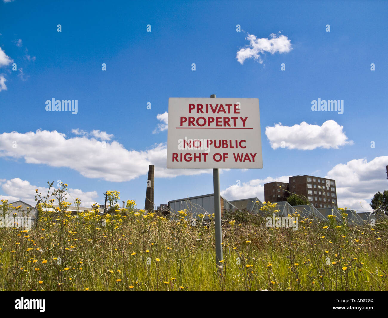 Privateigentum Zeichen Stockfoto