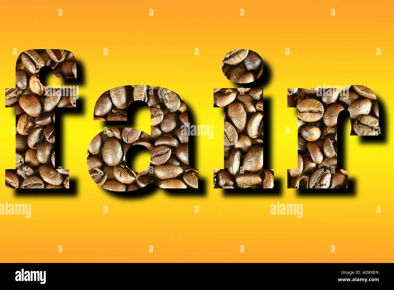 der Kaffeepreis Stockfoto