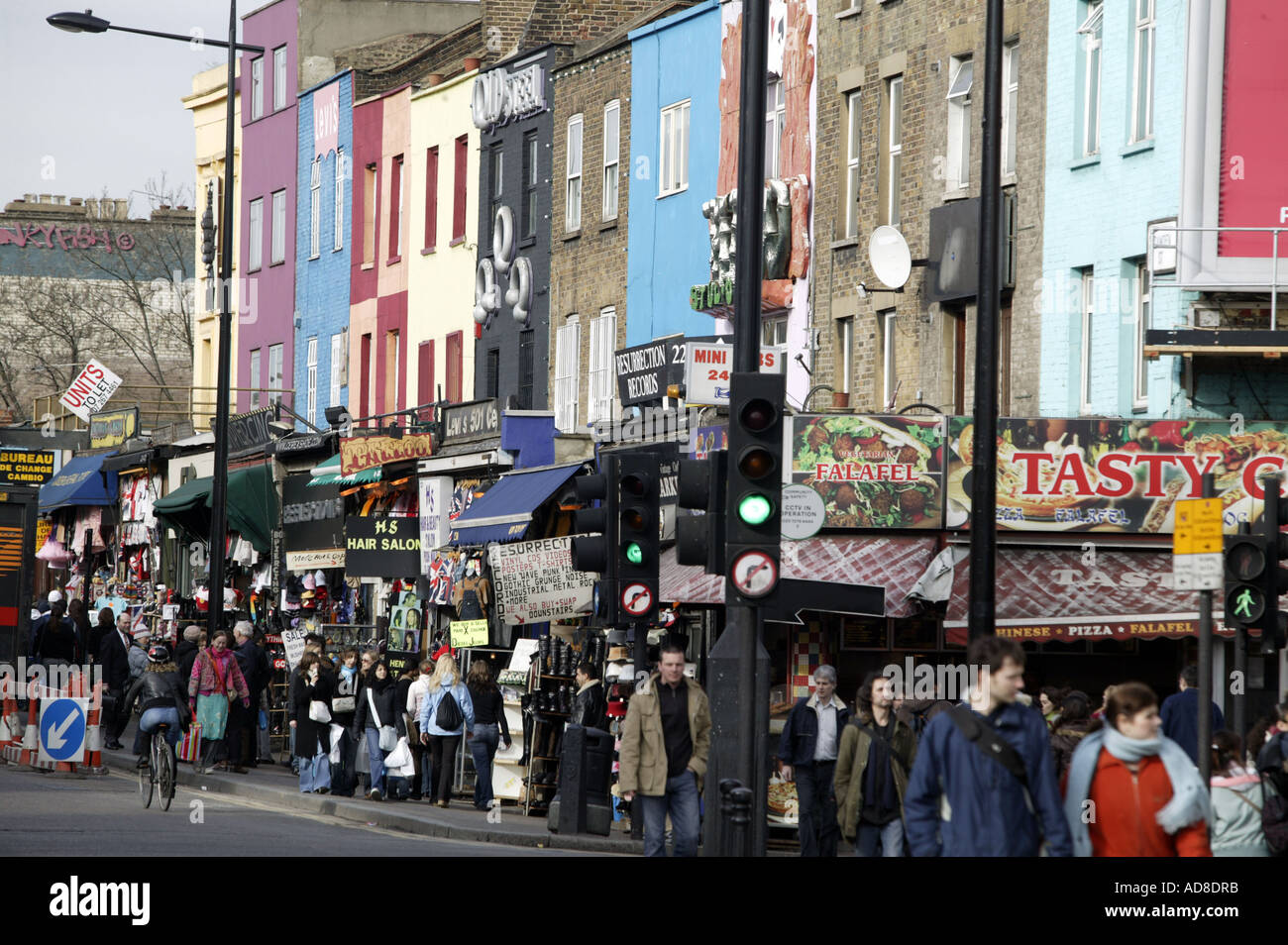 Camden High Street in London Stockfoto