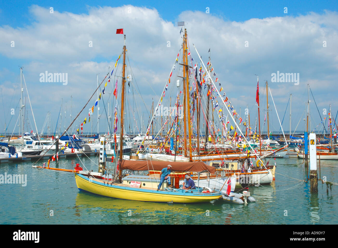 Yarmouth alte Oberbeleuchter, Yarmouth, Isle of Wight, England, UK. GB. Stockfoto