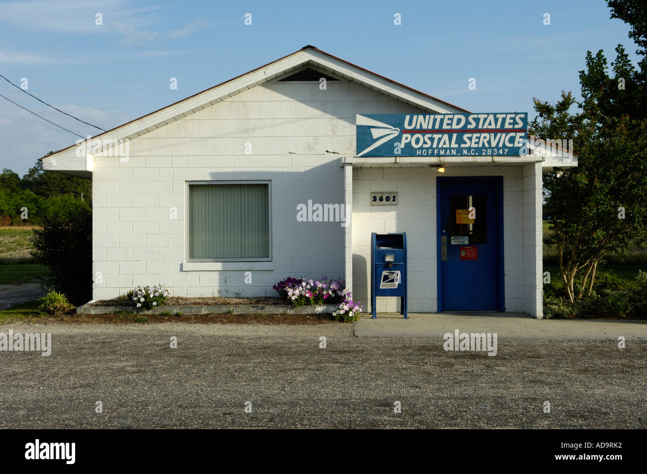 U.S. Post Office in Hoffman North Carolina USA Stockfoto