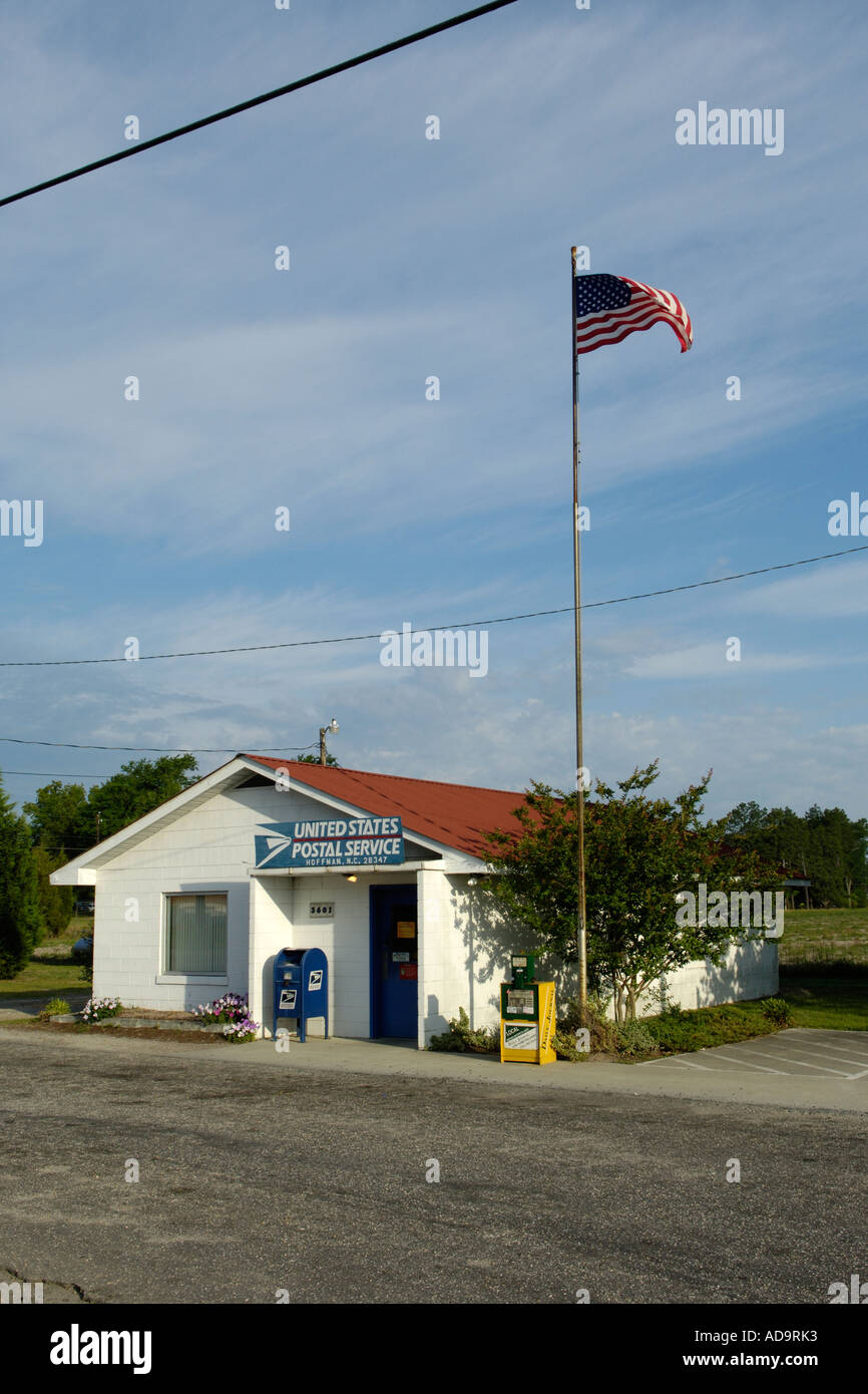 U.S. Post Office in Hoffman North Carolina USA Stockfoto