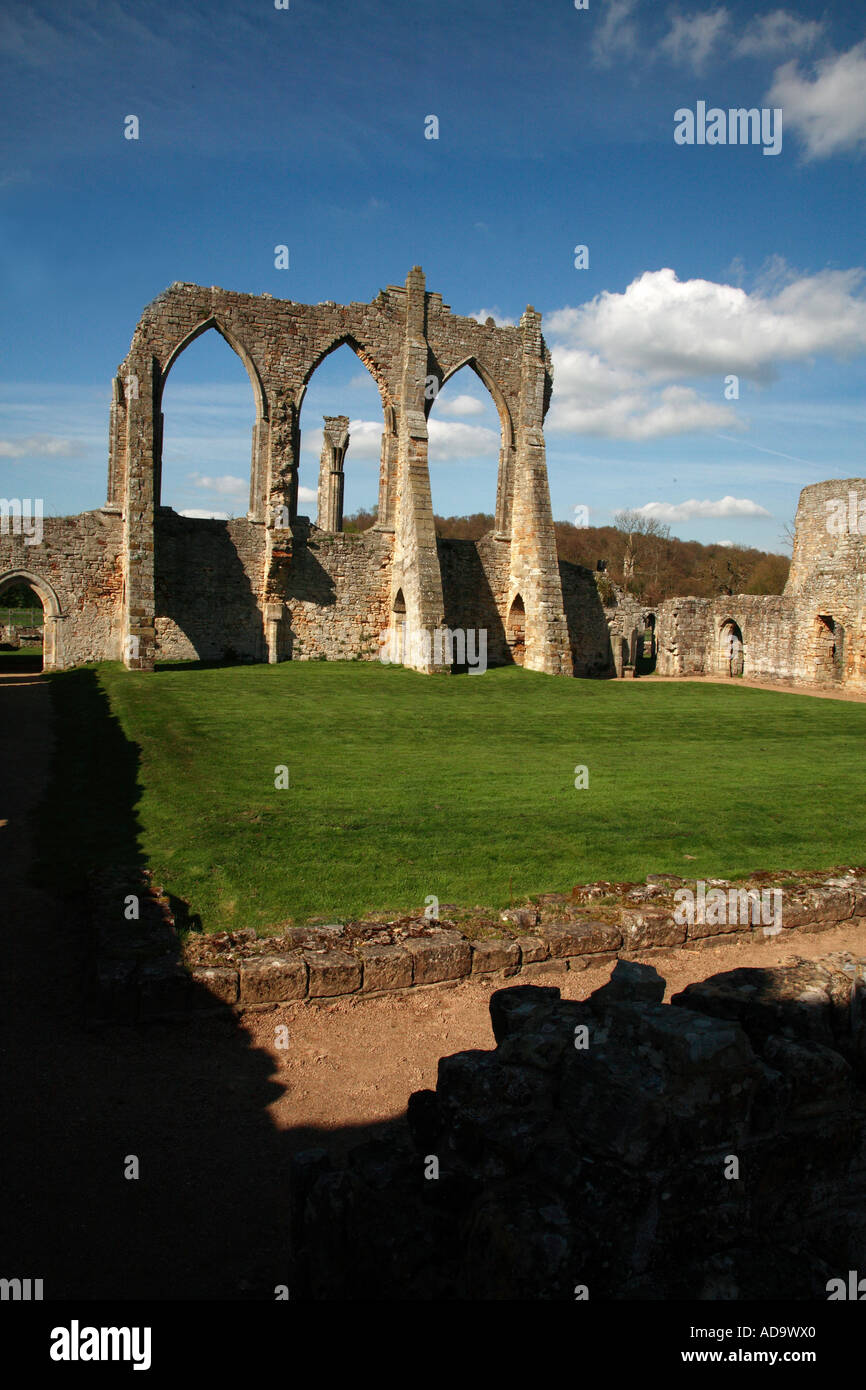 Bayham Abbey Ruinen Kent Weald Stockfoto