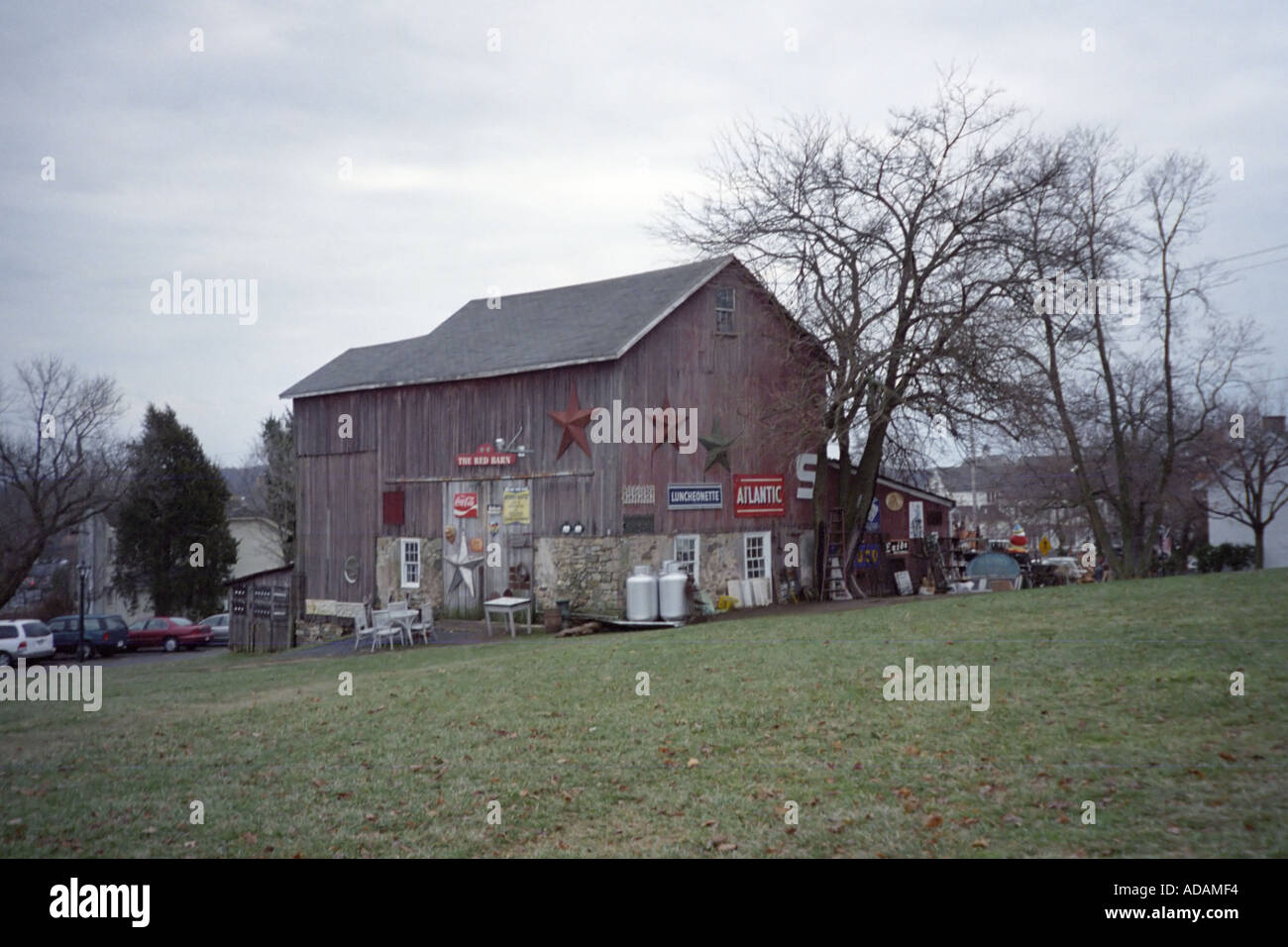 Scheune im Hausierer Village Lahaska Pennsylvania USA Stockfoto