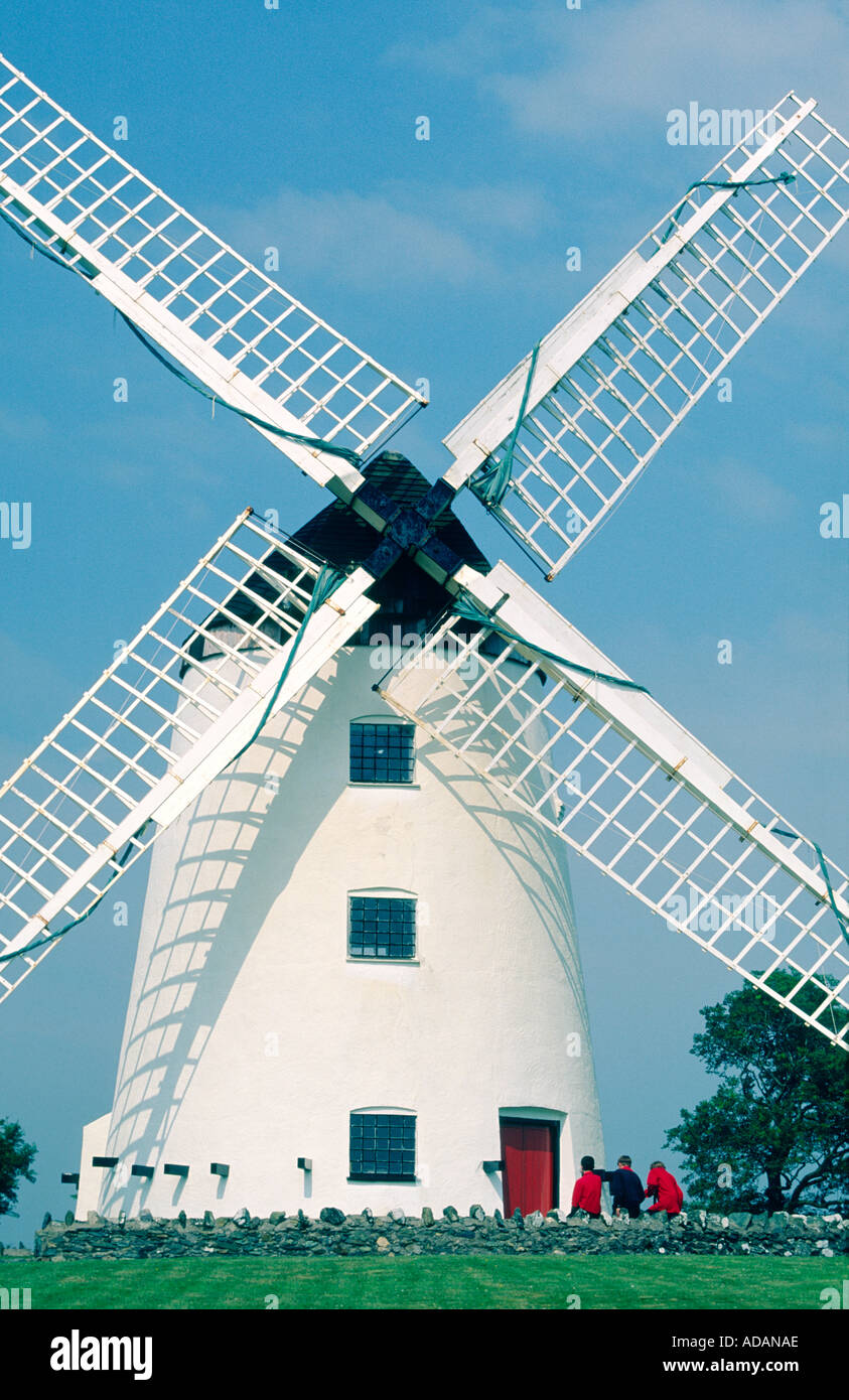 Melin Llynnon Windmühle Mühle auf Insel Anglesey, Gwynedd, in der Nähe von Holyhead, Nord-Wales, UK Stockfoto