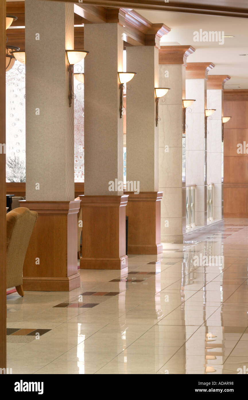 Hotel-Lobby Interieur, Philadelphia Pennsylvania USA Stockfoto