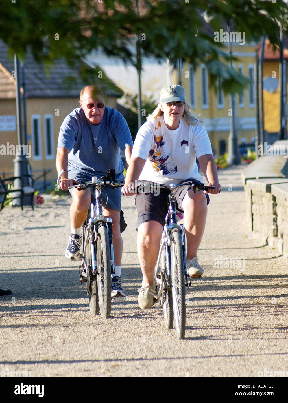 Radfahren in Szentendre, Ungarn Stockfoto