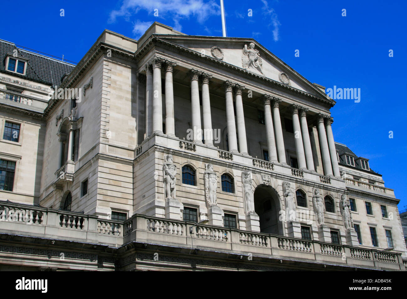 Bank von England die alte Dame von Threadneedle Street Stadt London England uk gb Stockfoto