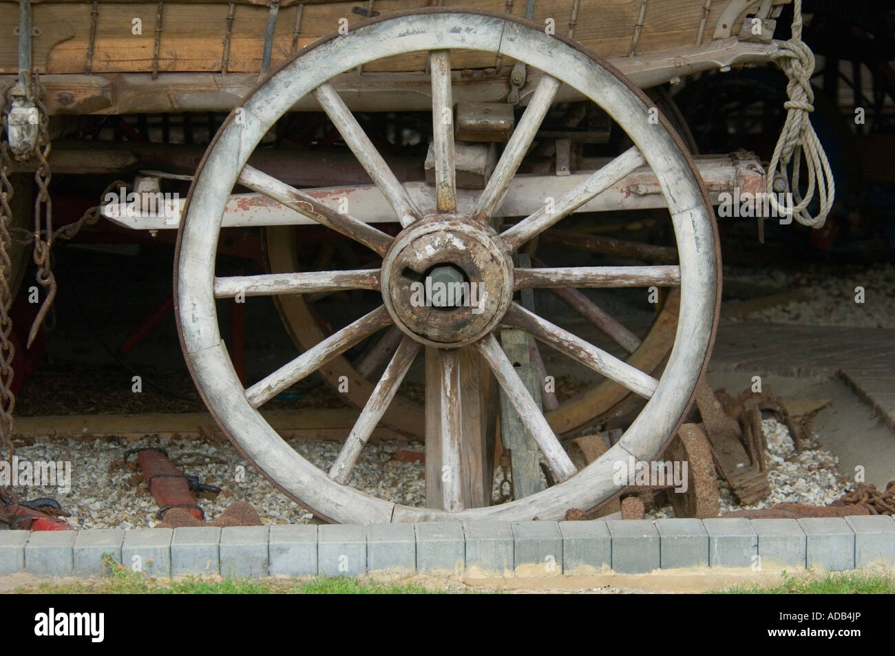 Landleben - Tilford - Surrey - UK - Zentrum Madge Waggon Schuppen Stockfoto