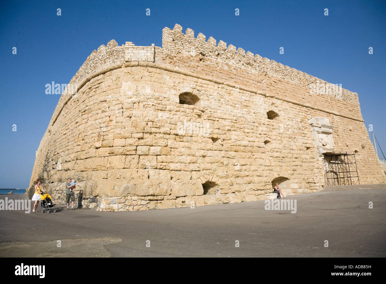 Die venezianische "Kastro Koules", die Festung auf Heraklion Hafen Bollwerk auf Kreta / Griechenland Stockfoto
