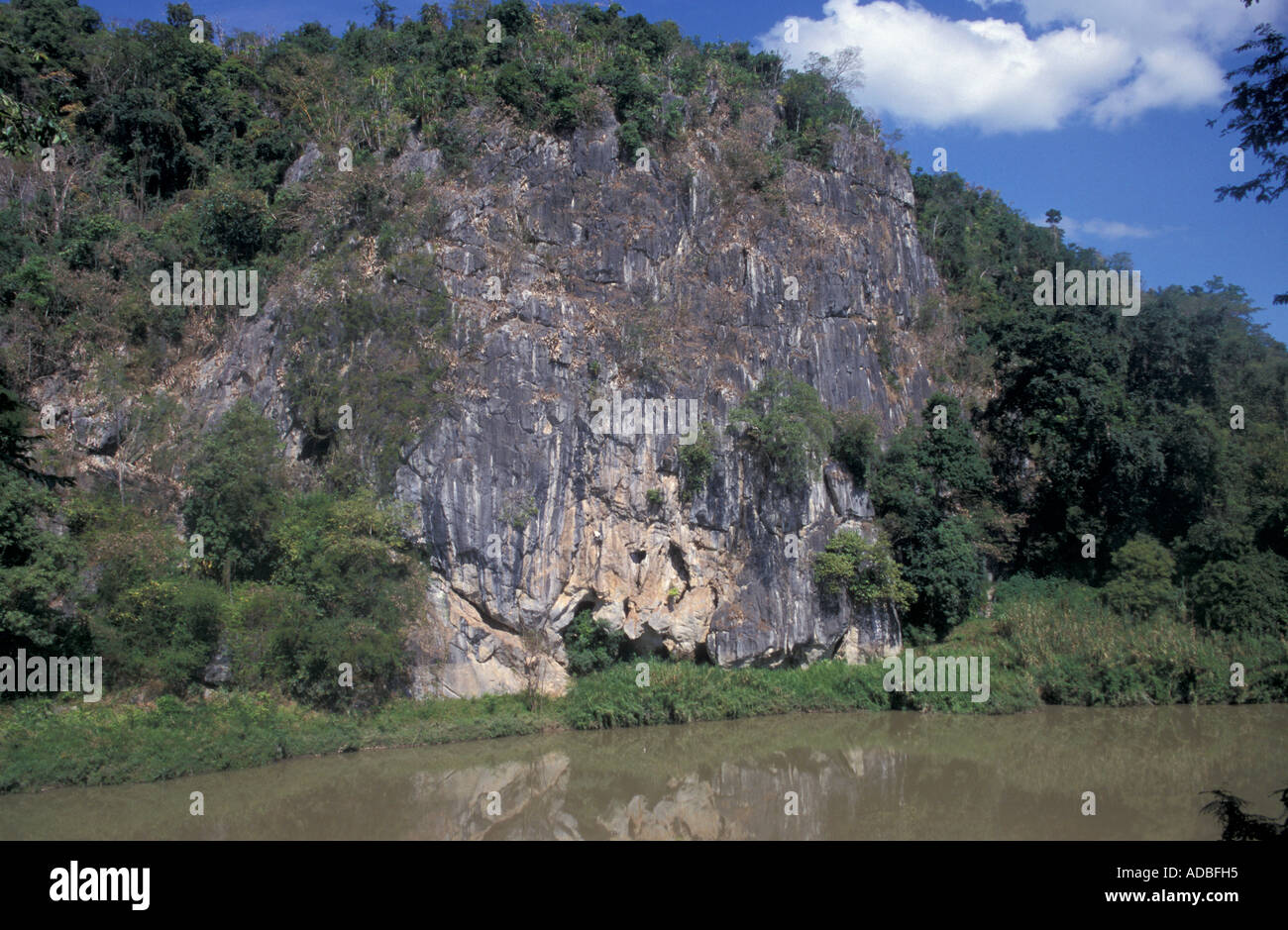 Erawan Höhlen im Norden Thailands Stockfoto