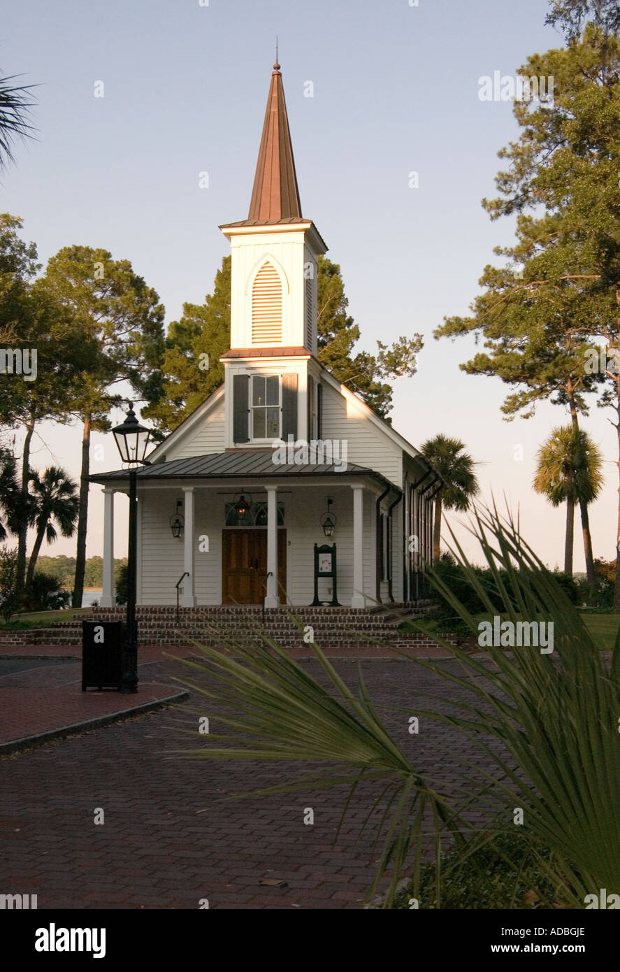 The Chapel im Palmetto Bluff Resort in Bluffton, South Carolina, USA. Stockfoto