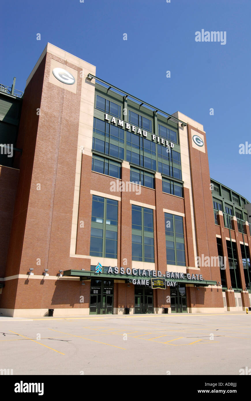 Lambeau Field die Green Bay Packers Fußballstadion in Green Bay, Wisconsin WI Stockfoto