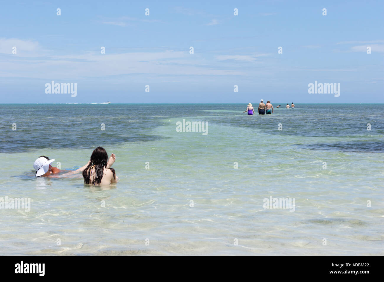 Florida Keys Little Duck Key Beach unteren Tasten Florida USA Stockfoto