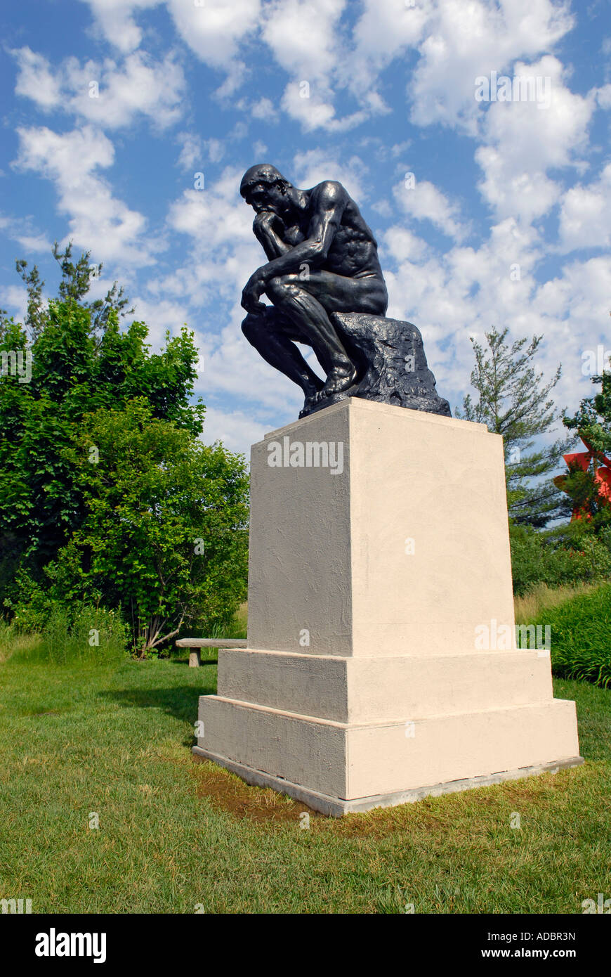 Der Denker 1904 von Auguste Rodin an Frederik Meijer Gärten und Skulpturenpark in Grand Rapids, Michigan MI Stockfoto