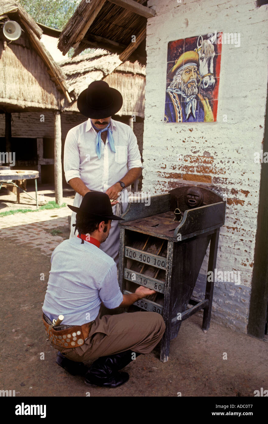 Argentinische Volk, Männer, Männlich, Gauchos, Estancia San Antonio de Areco, Provinz Buenos Aires, Argentinien Stockfoto