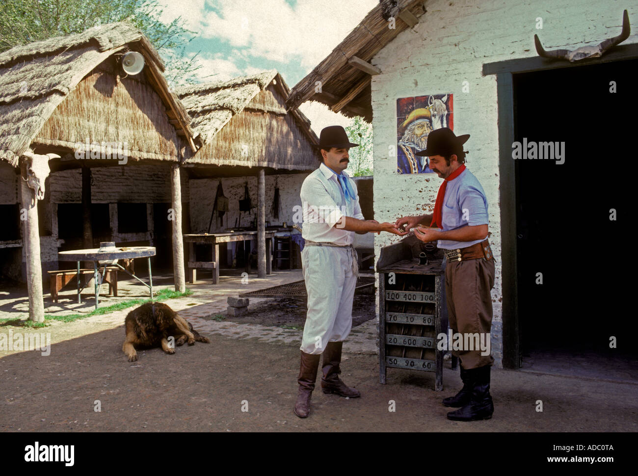 Argentinische Volk, Männer, Männlich, Gauchos, Estancia San Antonio de Areco, Provinz Buenos Aires, Argentinien Stockfoto