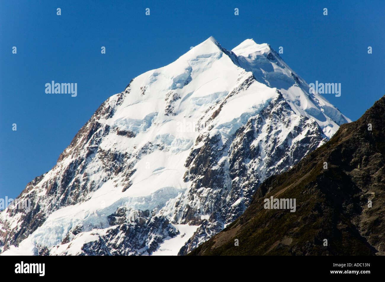 Neu Zealand Süd Insel Mackenzie Country Mount Cook National Park Stockfoto