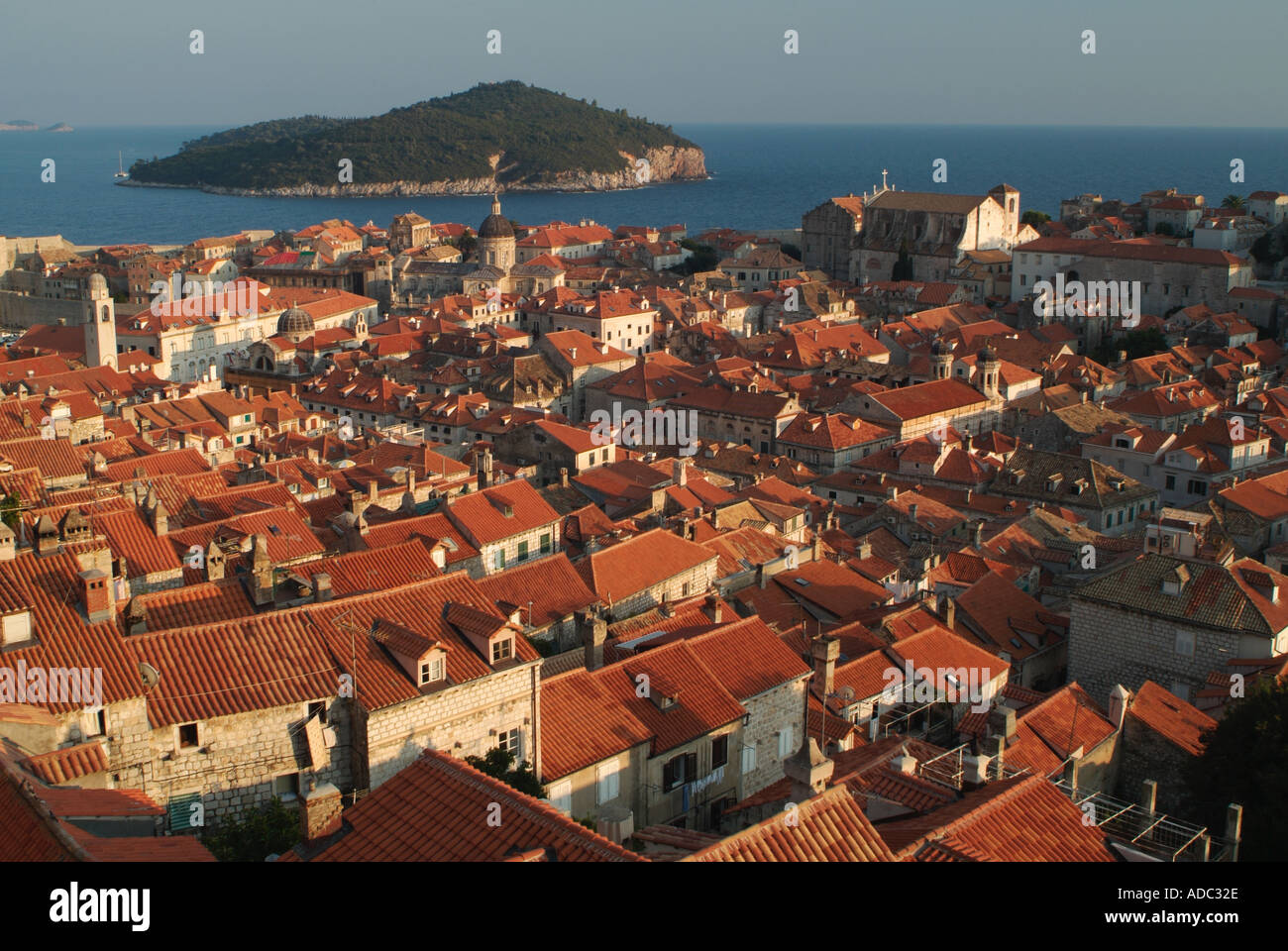 Altstadt von Dubrovnik an der dalmatinischen Küste in Kroatien. Stockfoto