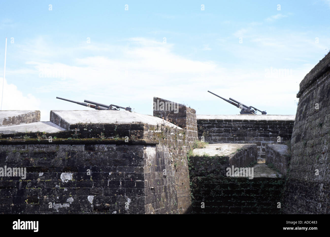 Flak-Geschütze Açores Stockfoto