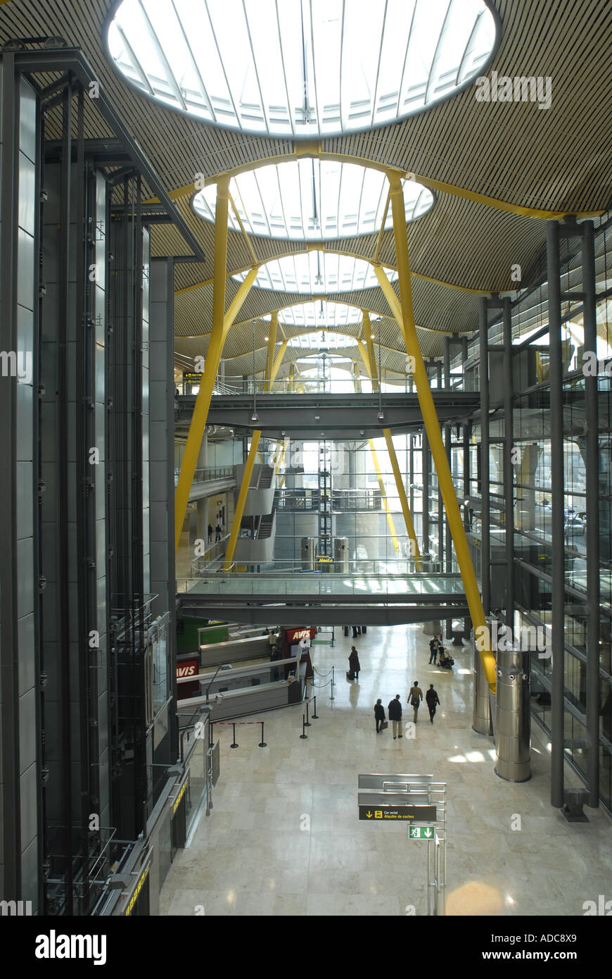 Terminal T4 Gebäude Barajas Flughafen Madrid Stockfoto