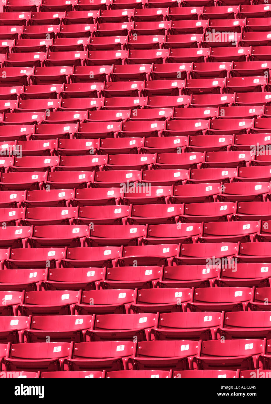 Sitzreihen Stadion Stockfoto