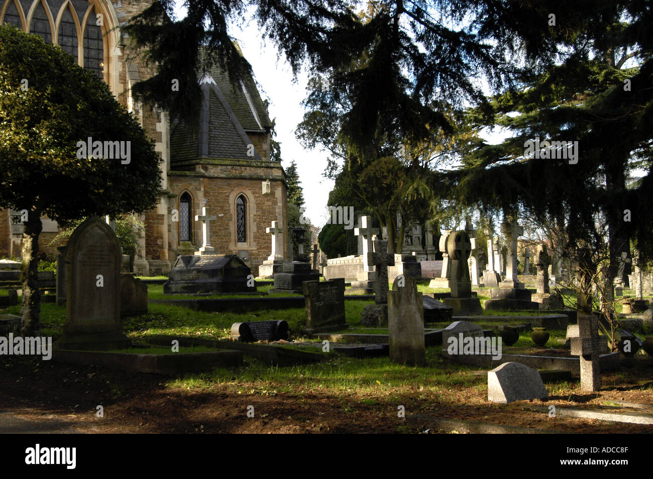 Friedhof Kirche England UK Stockfoto