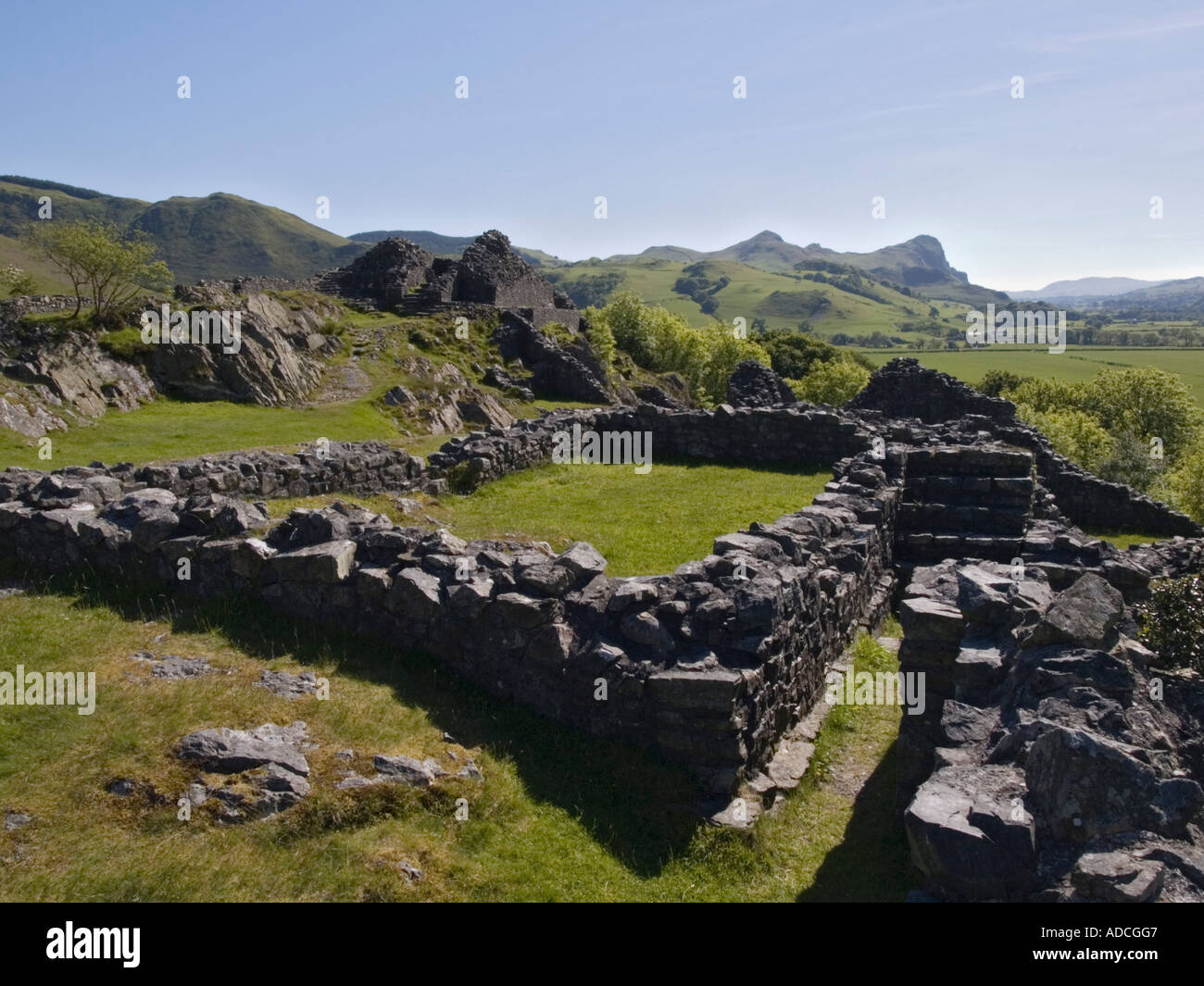 Castell-y-Bere Ruinen 13. Jahrhundert im oberen Dysynni Tal in Snowdonia "Nationalpark" Gwynedd Mid Wales UK Stockfoto