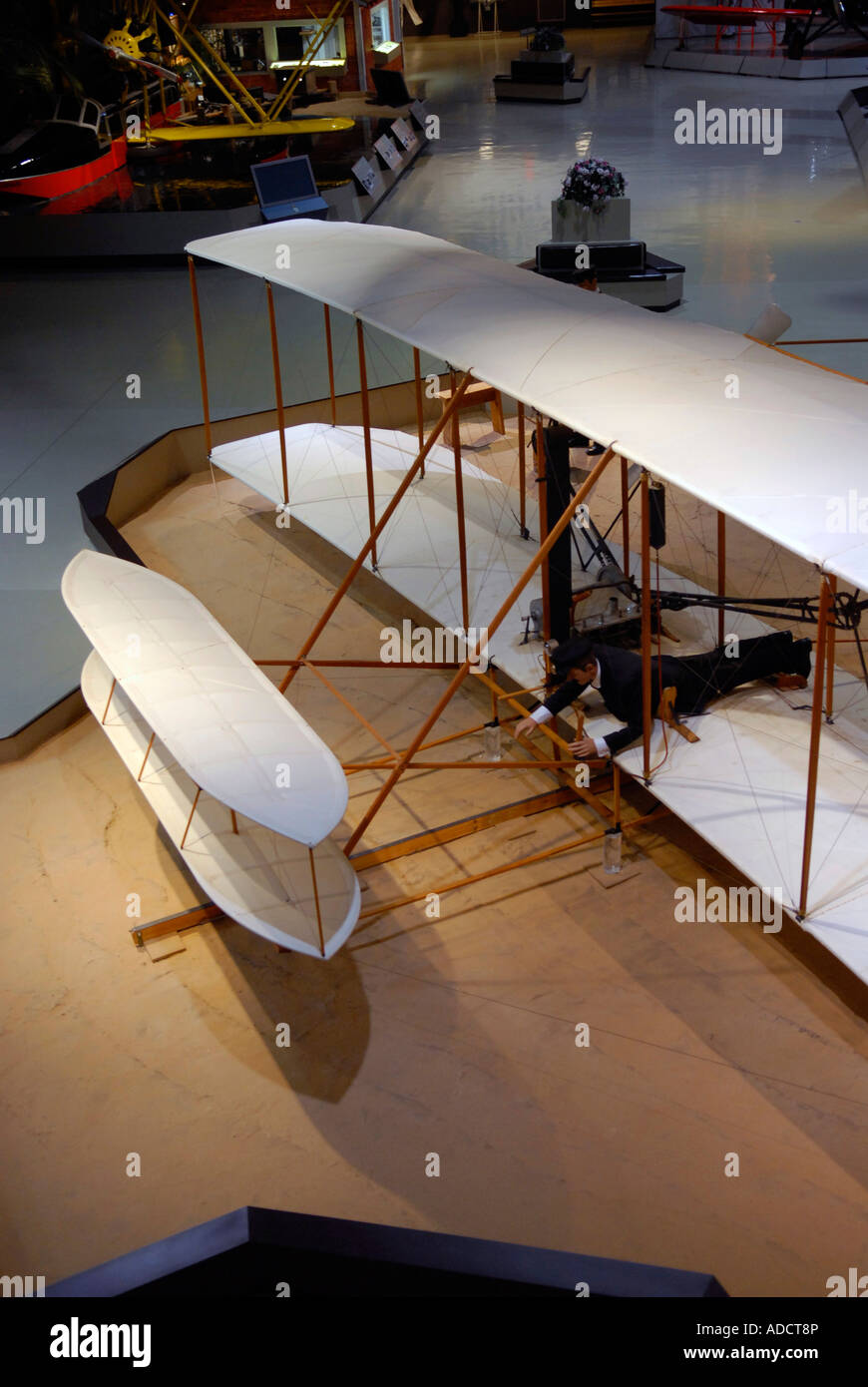 Der Wright Flyer Orville und Wilbur Wright experimentelle Verbandes EAA Air Adventure Flugzeugmuseum Oshkosh-Wisconsin Stockfoto