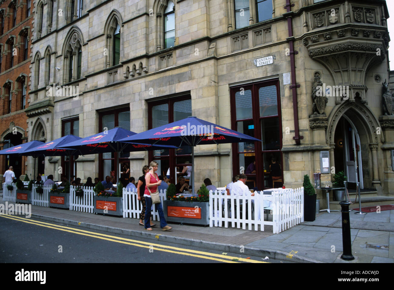 Einer der vielen schönen Restaurants In Manchester Stockfoto