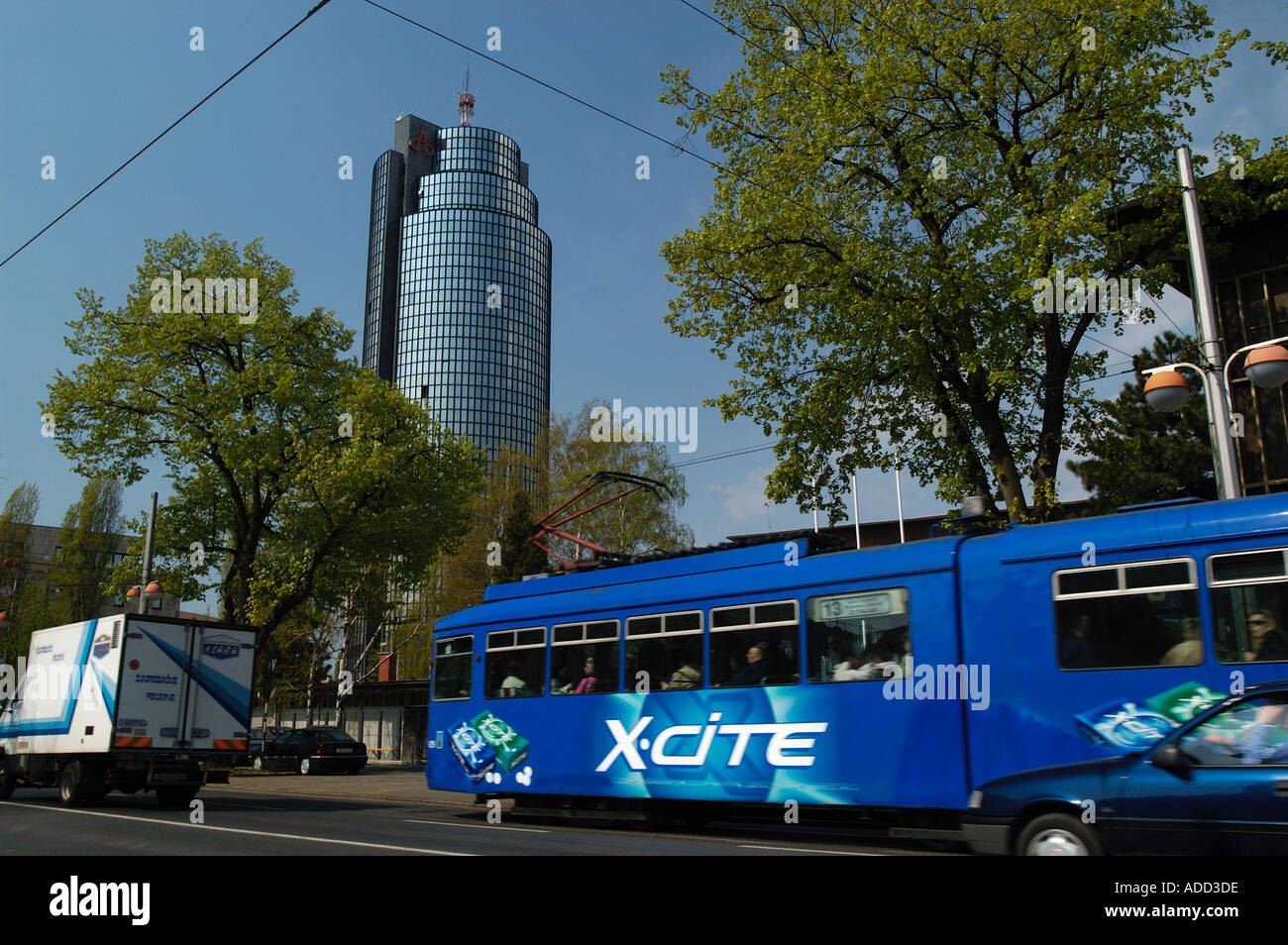 Modernes Bürogebäude in Zagreb Stockfoto