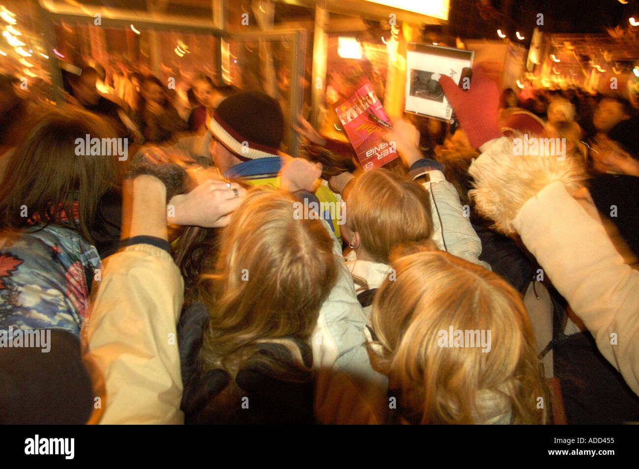 Starmania-fans Stockfoto