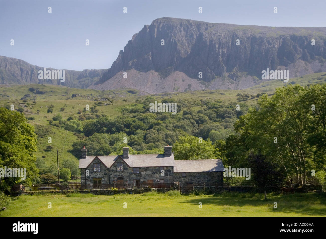 Cadair Idris nahe Ortszentrum Gwynedd Wales Stockfoto