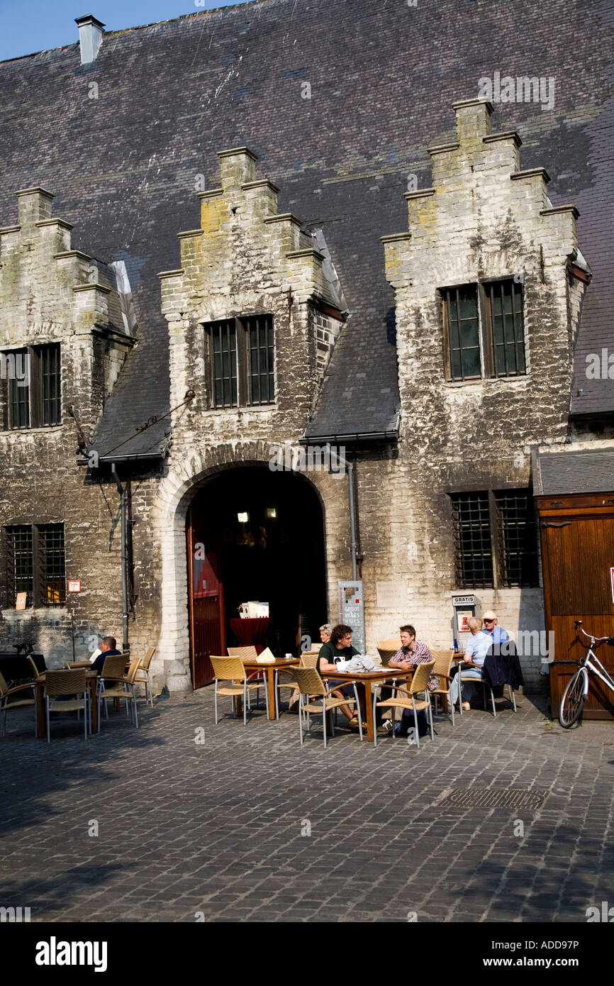 Große Metzgerei wandte sich berühmte Restaurant in Gent, Gent, Belgien, Europa Stockfoto