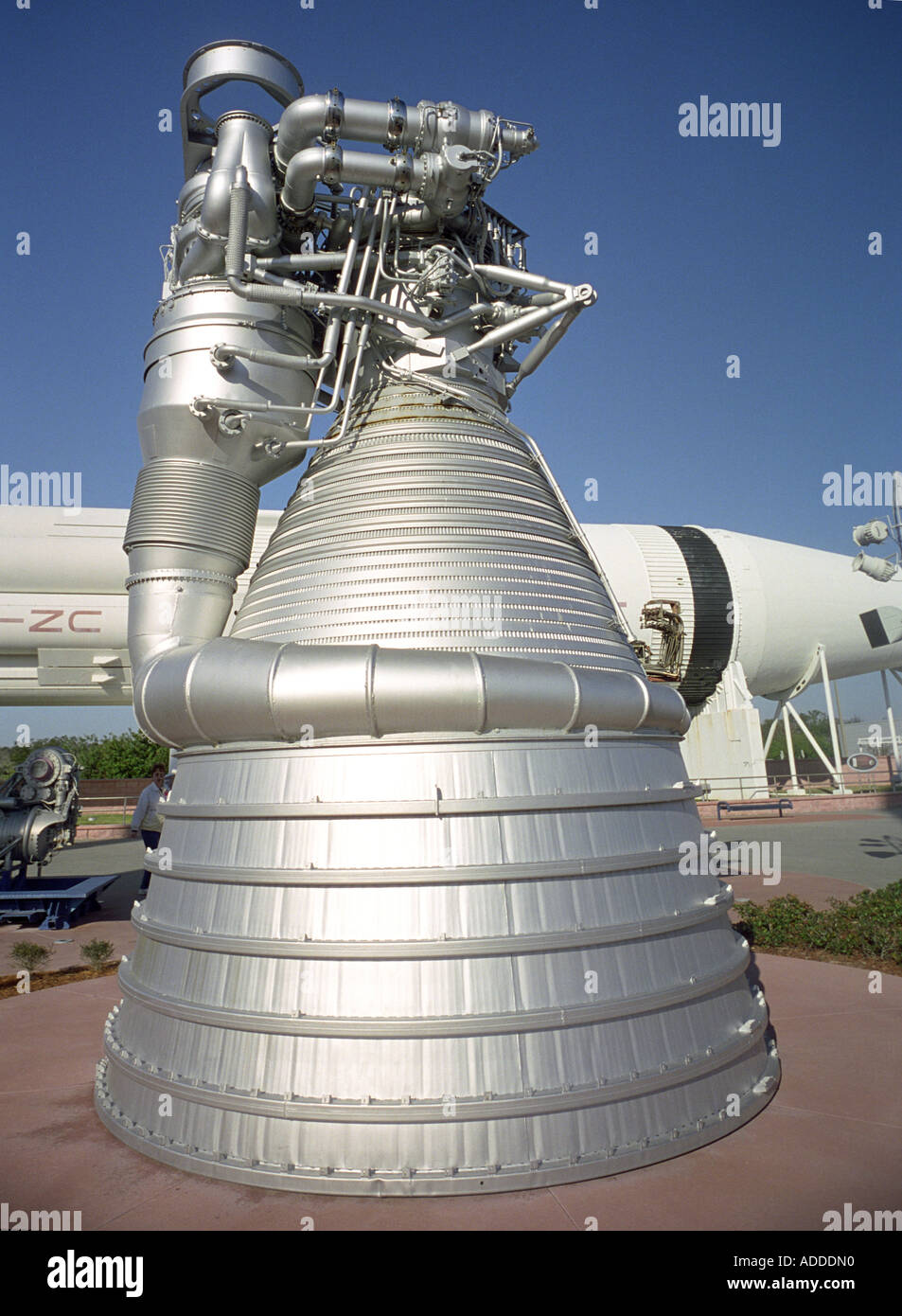 NASA-Raketentriebwerk für Apollo-Programm Stockfoto