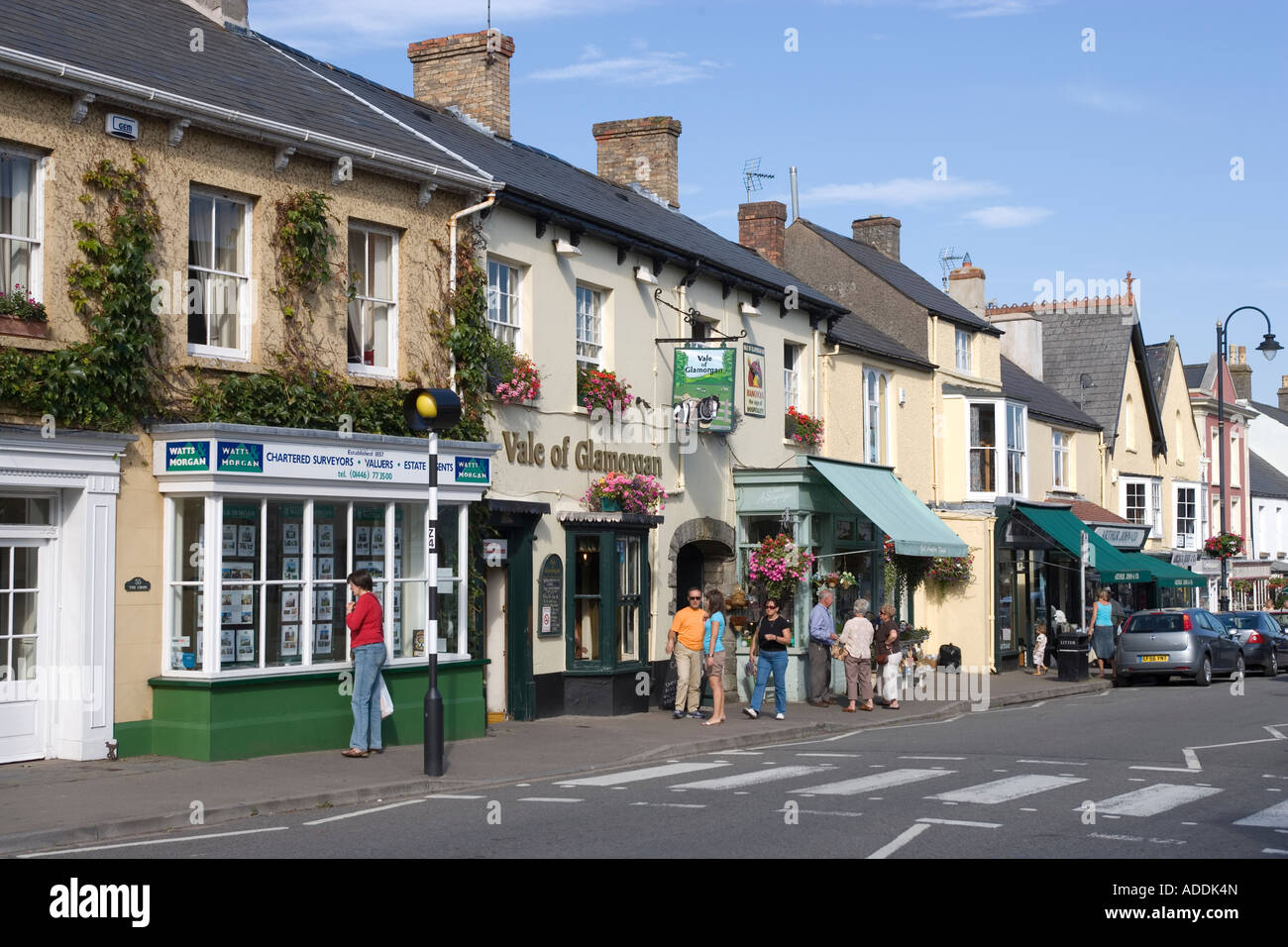 High Street Cowbridge Glamorgan Südwales Stockfoto