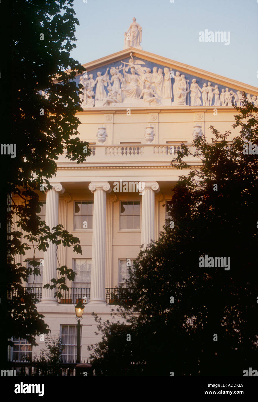 Cumberland Terrasse Regents Park London Grand opulenten Regency Altbau in Nord-London Stockfoto