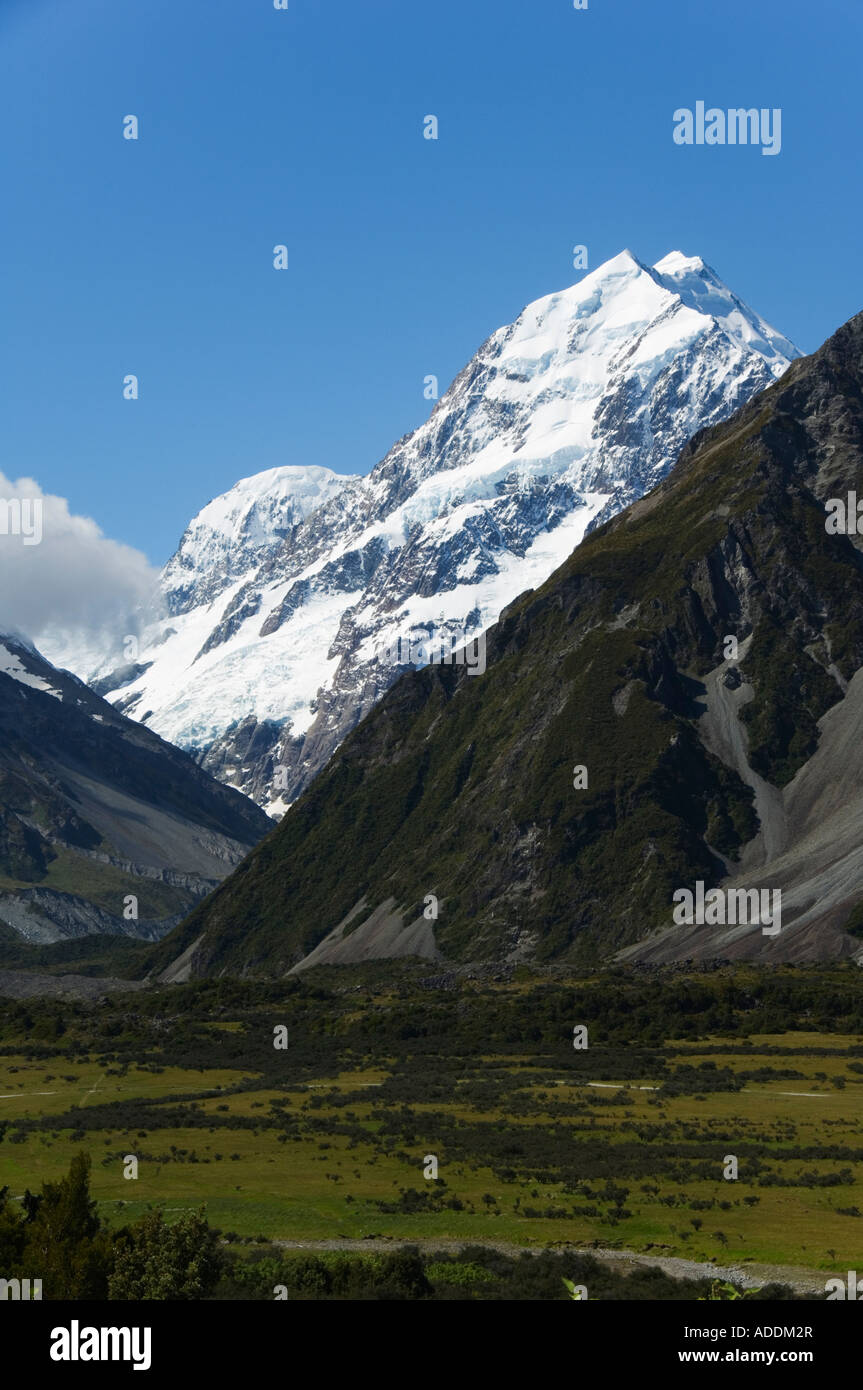 Neu Zealand Süd Insel Mackenzie Country Mount Cook National Park Stockfoto