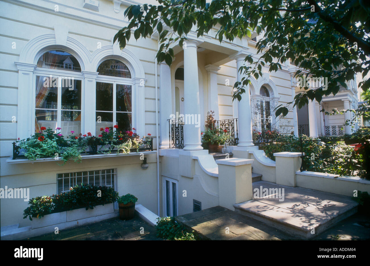 Große reiche viktorianische Häuser Ladbroke Grove London W11 1840 s 50 s grand viktorianische Gebäude Stockfoto