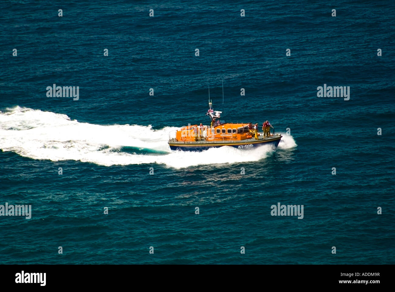 Sennen Cove RNLI Tyne Klasse Rettungsboot Stockfoto