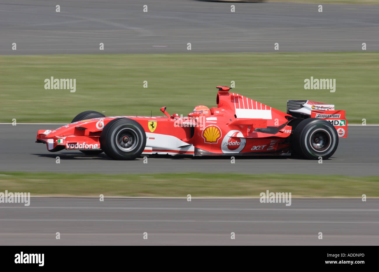 Michael Schumacher Ferrari britische F1 Grand Prix Silverstone Juni 2006 Stockfoto