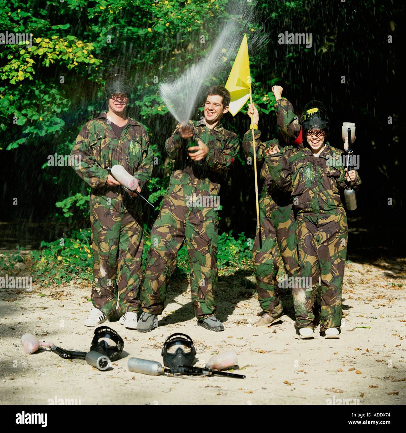 Paintball Stockfoto