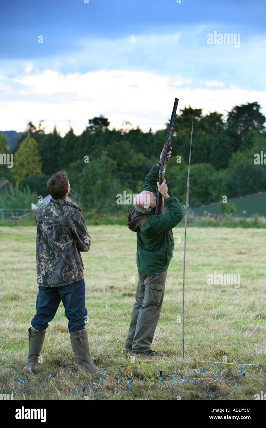 Angetriebenen Shooting Land Sport schießen UK Stockfoto